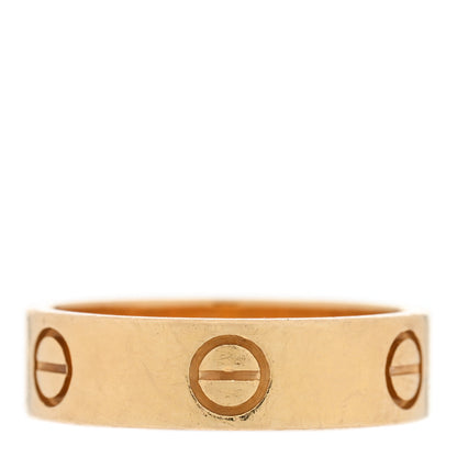 Cartier 18K Yellow Gold 5.5mm LOVE Ring 56 7.75 1 of 5