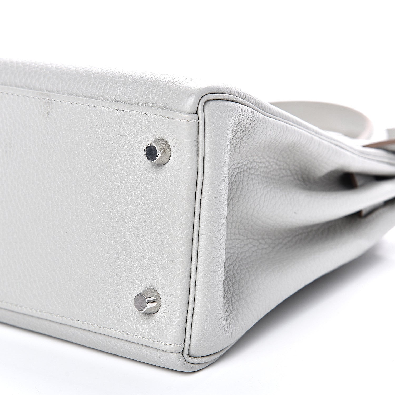 Hermes Taurillon Clemence Kelly Retourne 28 Gris Perle 10 of 11