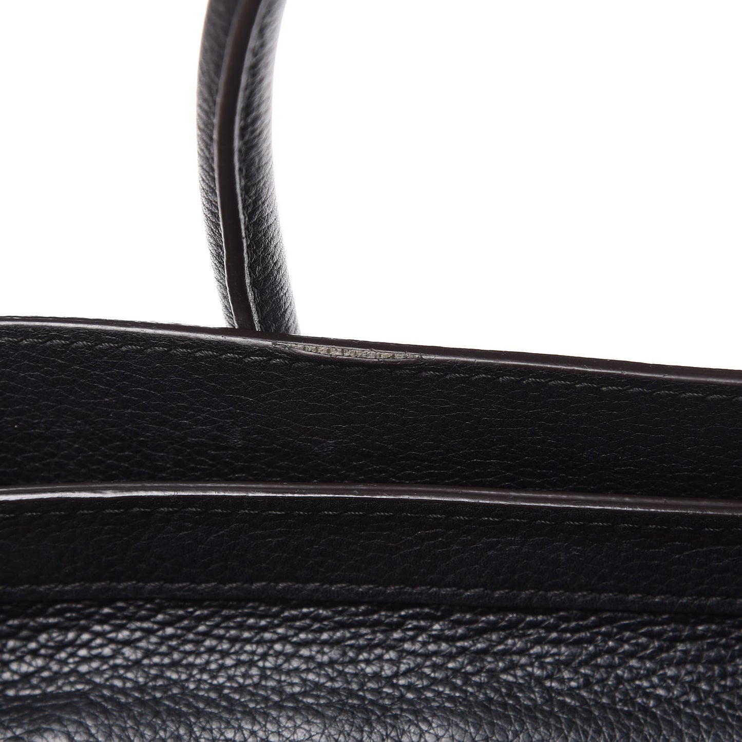 Drummed Calfskin Micro Luggage Black