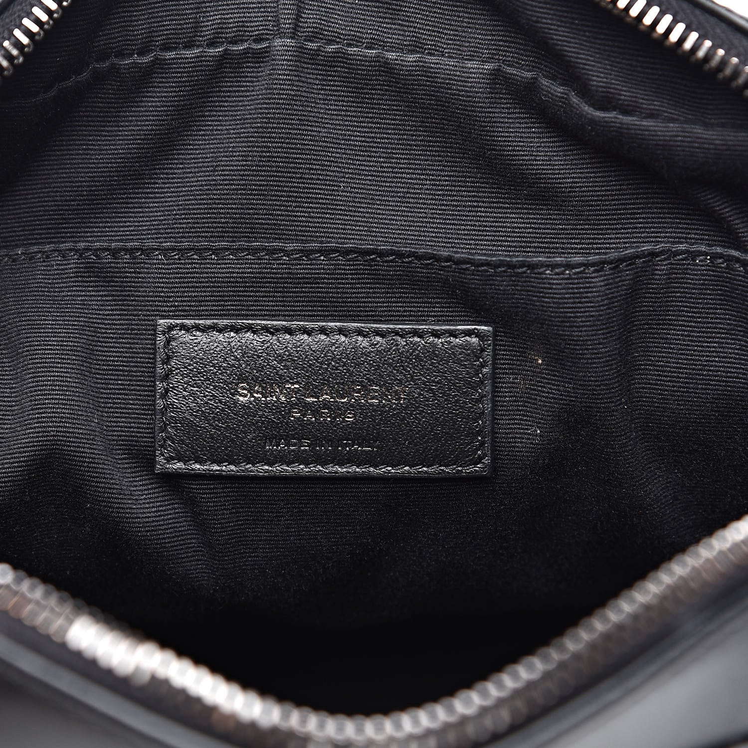 Saint Laurent Calfskin Matelasse Monogram Lou Camera Bag Black 7 of 14