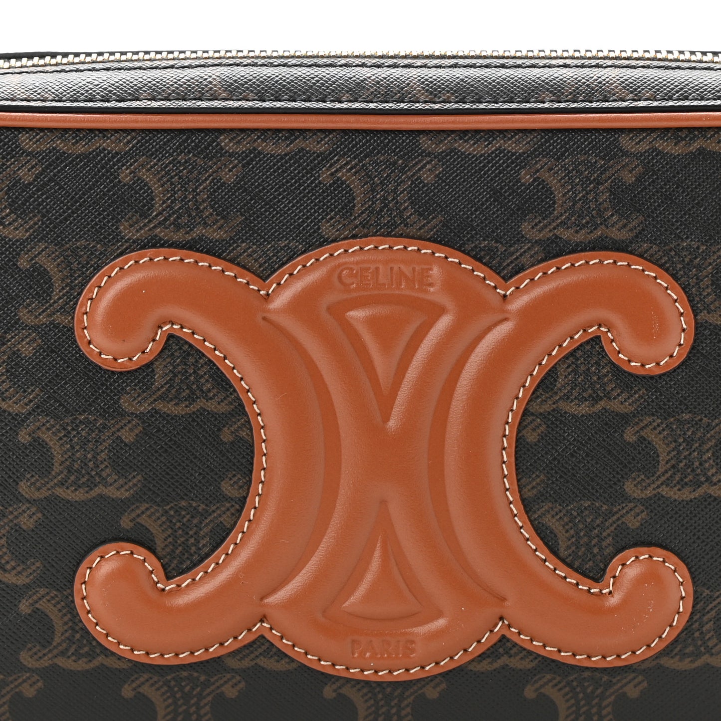 Triomphe Canvas Small Camera Shoulder Bag Tan