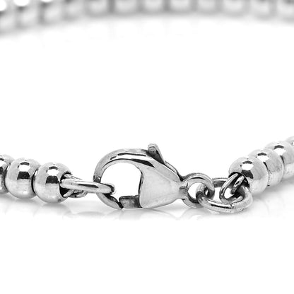 Tiffany Sterling Silver 1837 Lock Charm Bead Bracelet 4 of 5