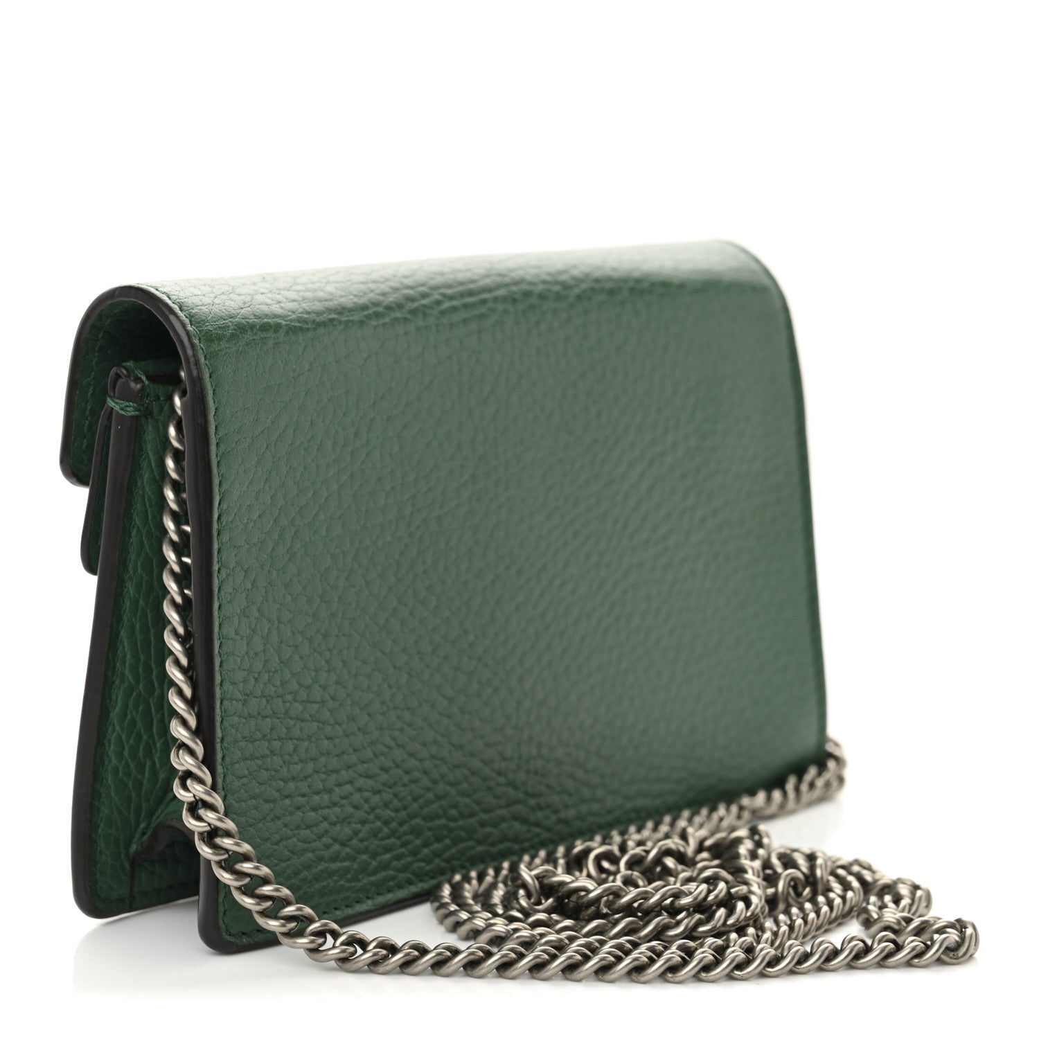 Gucci Dollar Calfskin Crystal Super Mini Dionysus Shoulder Bag Emerald 3 of 9