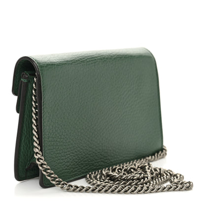 Gucci Dollar Calfskin Crystal Super Mini Dionysus Shoulder Bag Emerald 3 of 9