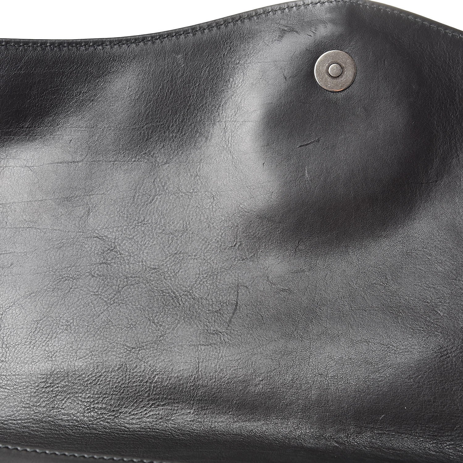 Gucci Calfskin Ribot Horse-Heads Clutch Black 10 of 12