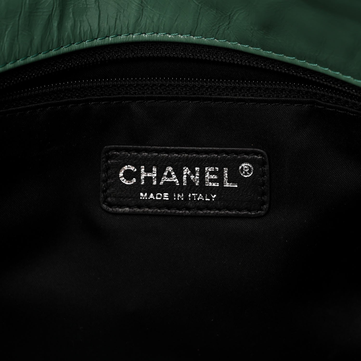 Chanel Glazed Calfskin Twisted Maxi Flap Green 5 of 9