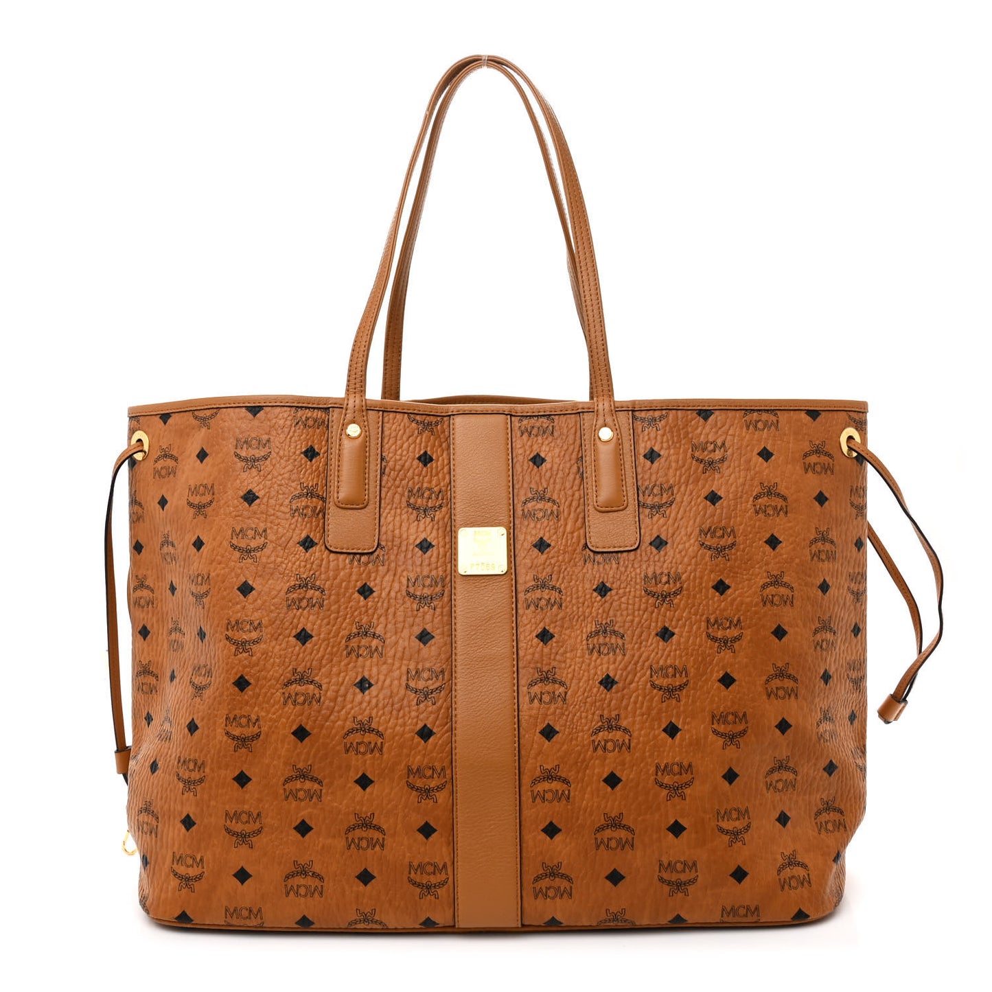 Visetos Large Liz Reversible Shopper Tote Cognac