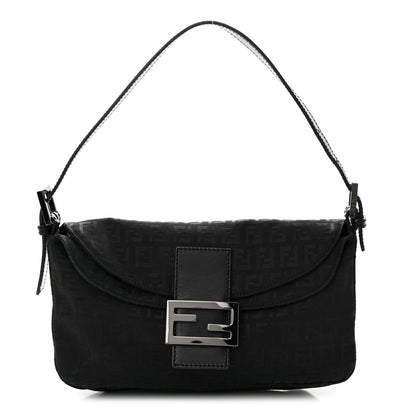 Fendi Zucchino Baguette Black 1 of 9