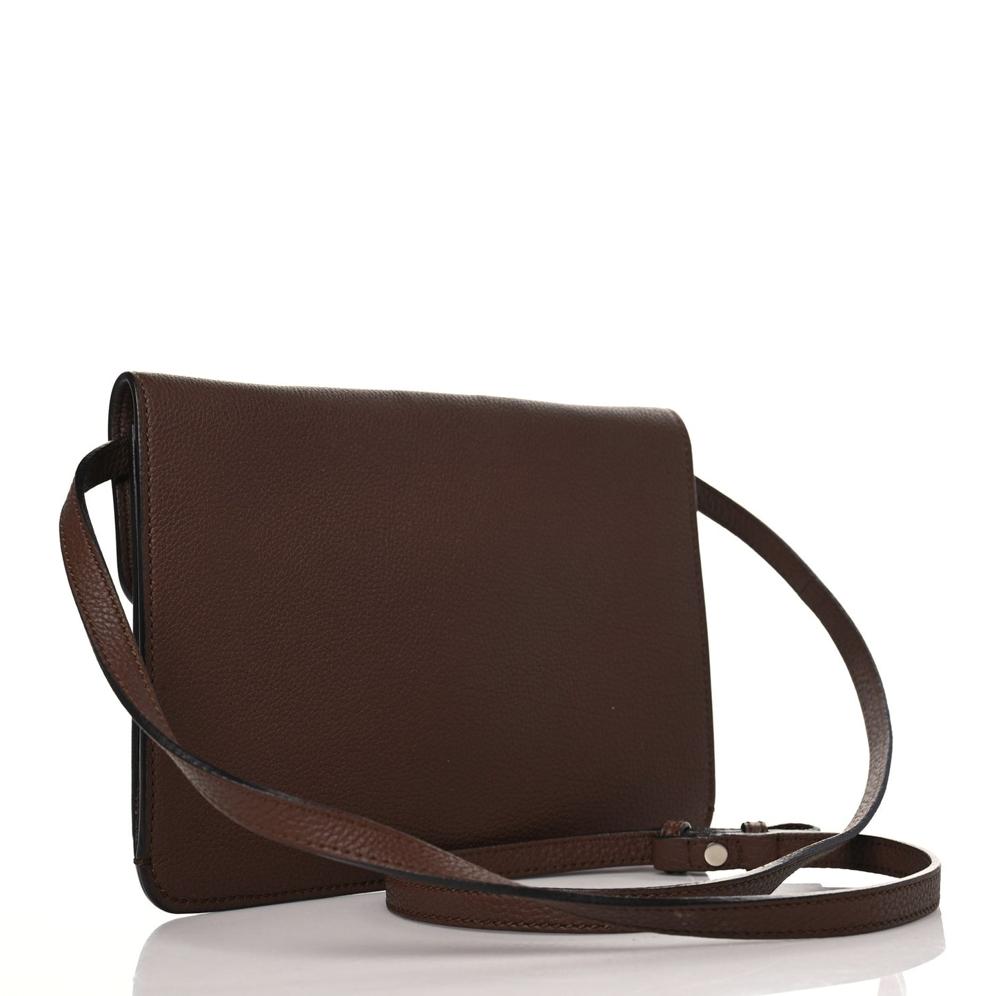 Grand Prix Calfskin Jackie Convertible Shoulder Bag Nut Brown