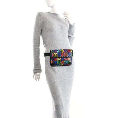 Gucci GG Supreme Monogram Psychedelic Slim Belt Bag Black 2 of 10