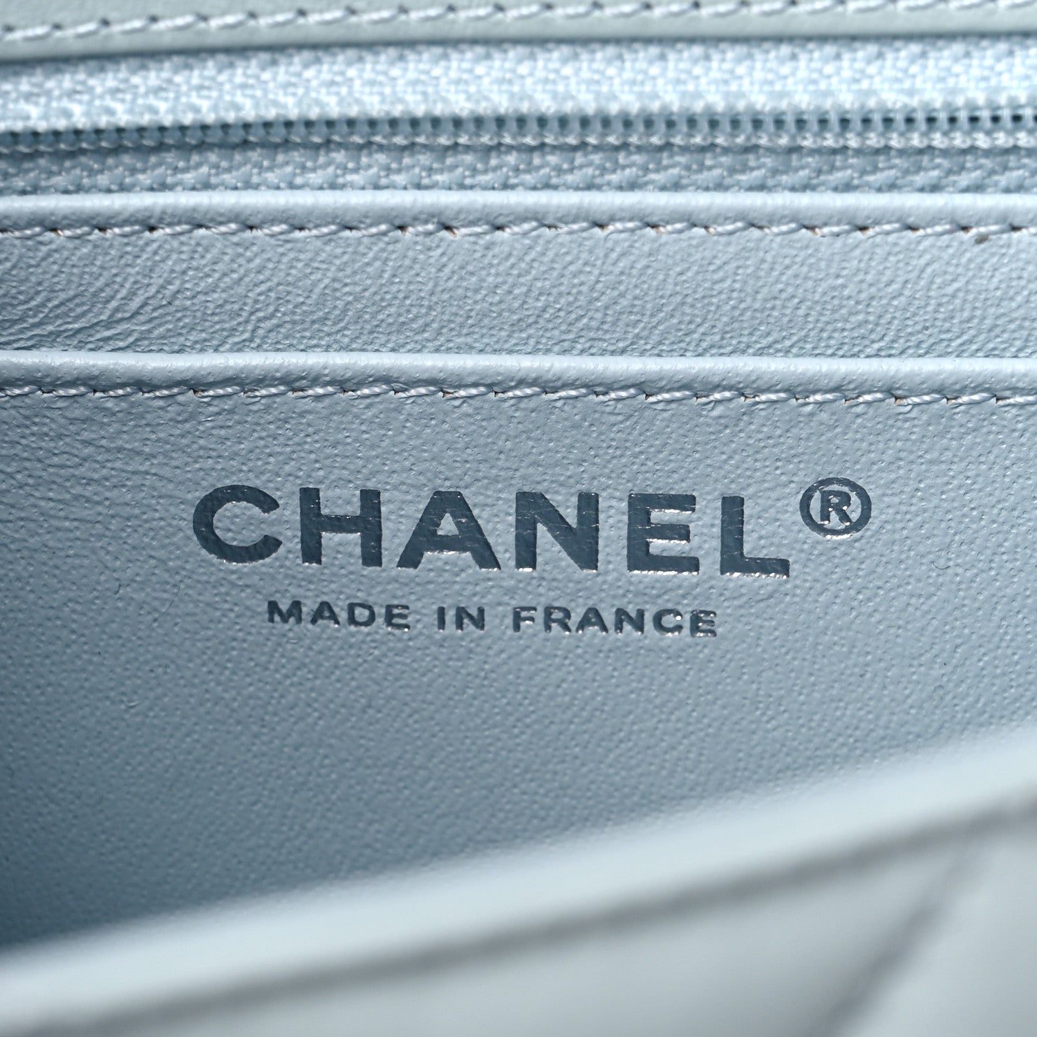 Chanel Aged Calfskin Chevron Quilted 2.55 Reissue Mini Flap Light Blue 6 of 11