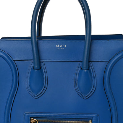 Celine Smooth Calfskin Mini Luggage Royal Blue 6 of 21