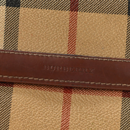 Burberry Haymarket Check Compact Wallet Brown 8 of 17