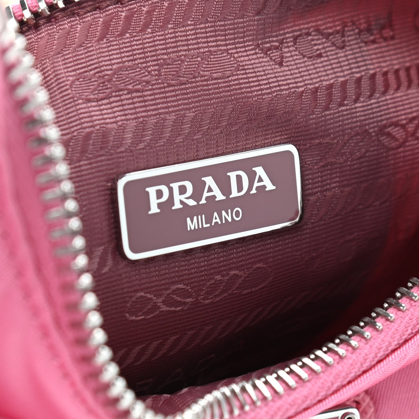 Re-Nylon Saffiano Mini Re-Edition 2005 Bag Rosa