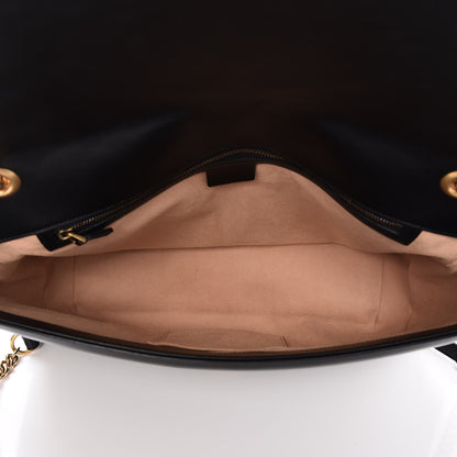 Gucci Calfskin Matelasse Large GG Marmont Shoulder Bag Black 5 of 7