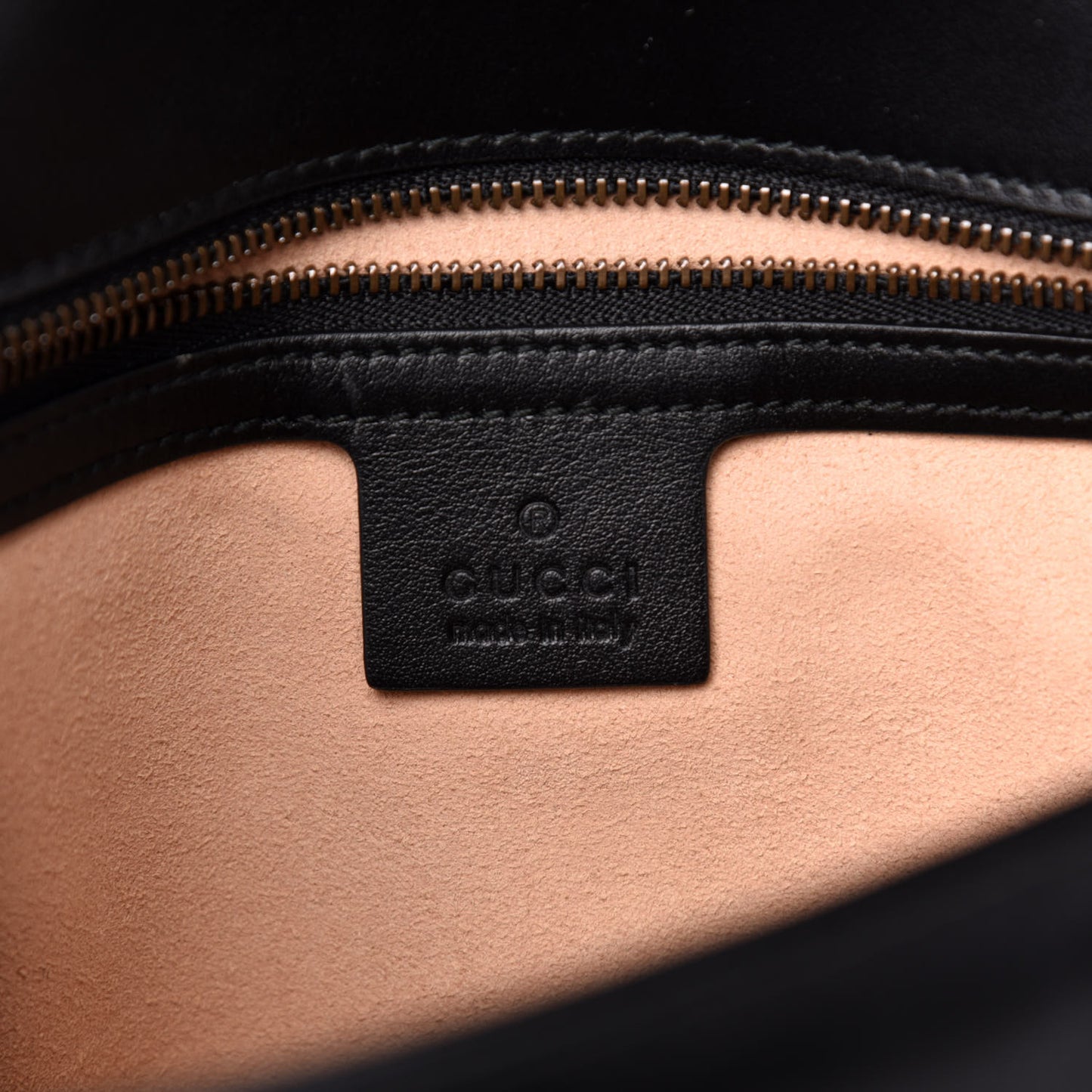 Calfskin Matelasse Small GG Marmont Shoulder Bag Black