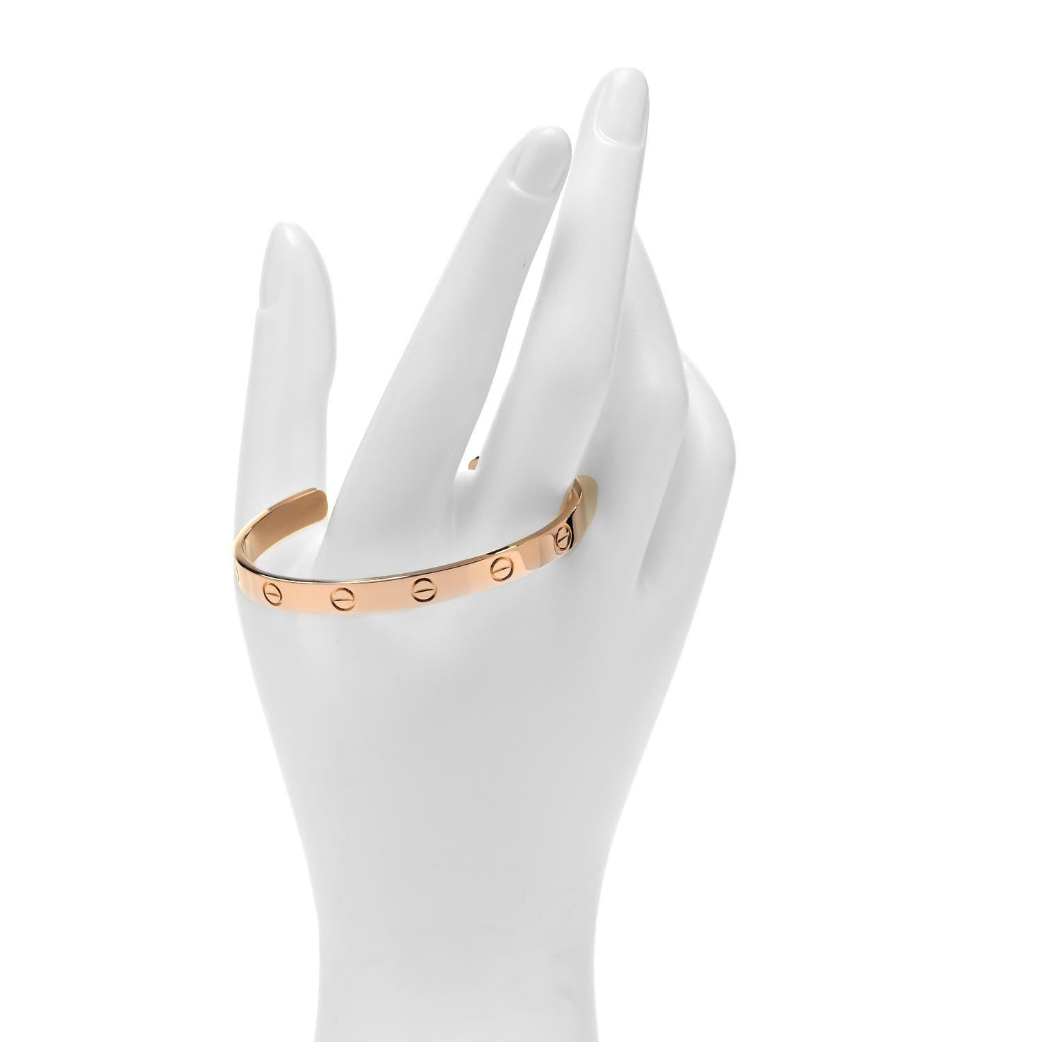Cartier 18K Pink Gold LOVE Cuff Bracelet 17 2 of 4