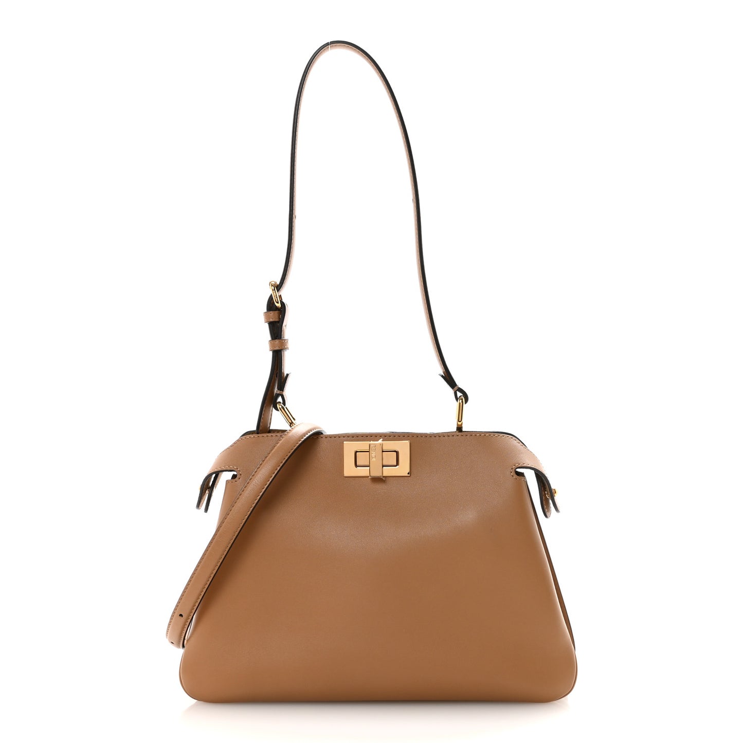 Vitello Small Soft Peekaboo Satchel Cappuccino
