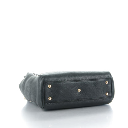 Gucci Cellarius Calfskin Mini Bamboo Shopper Tote Black 4 of 7