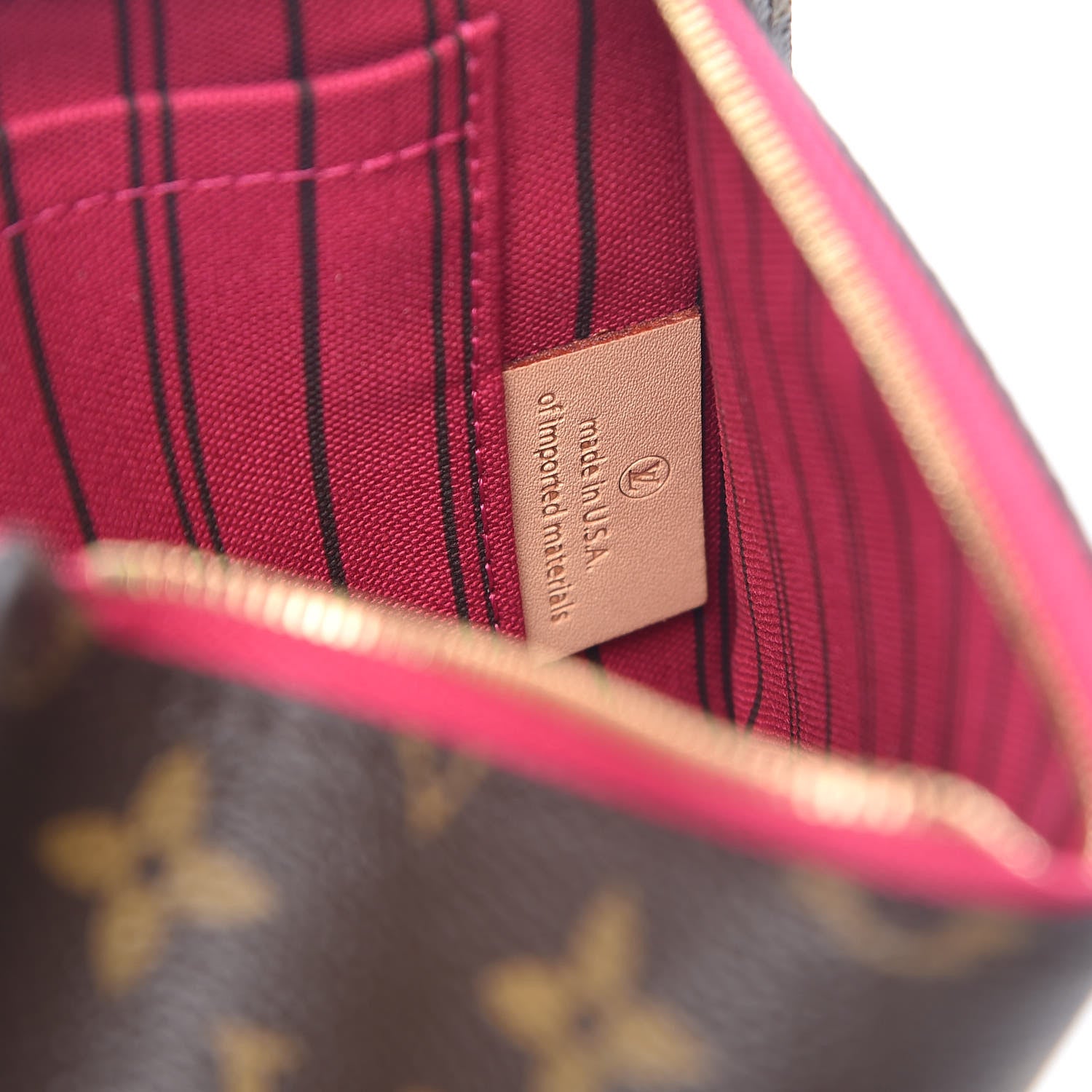 Louis Vuitton Monogram Neverfull MM GM Pochette Pivoine 7 of 8