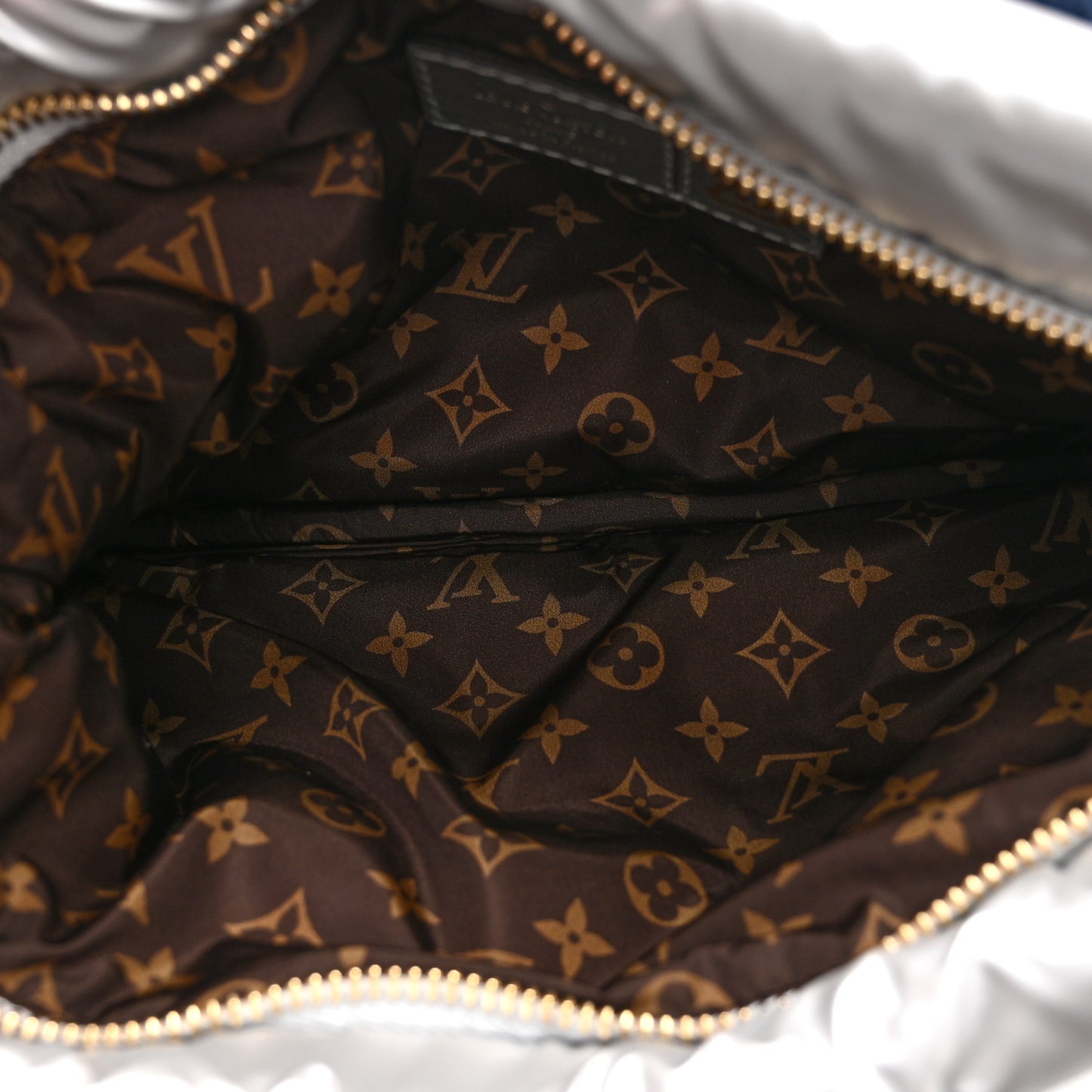 Econyl Monogram Pillow Maxi Multi Pochette Accessories Navy Silver