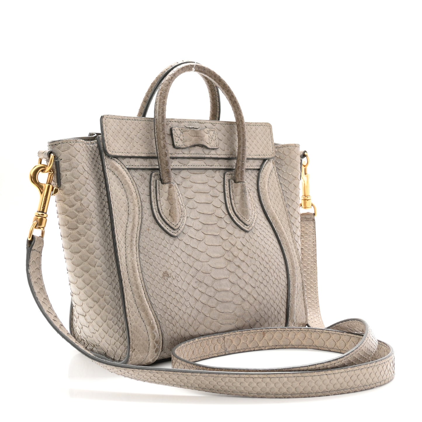 Snakeskin Nano Luggage Grey