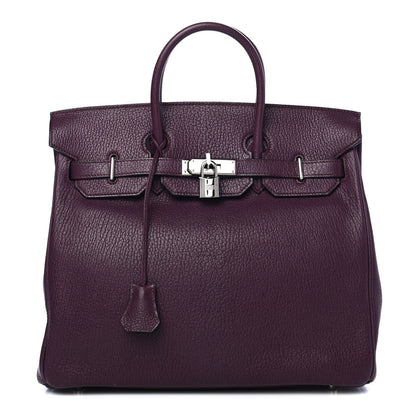 Hermes Chevre Mangalore HAC Birkin 32 Raisin 1 of 9