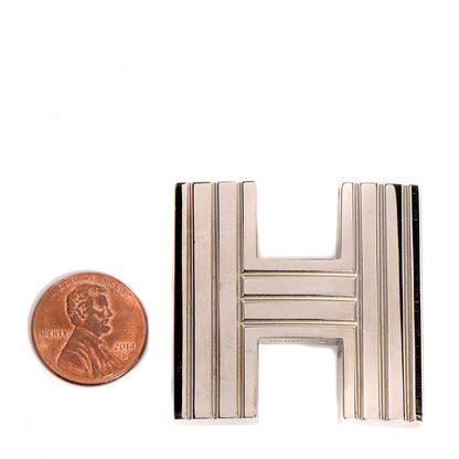 Hermes Palladium 32mm Cadena H Belt Buckle 2 of 4