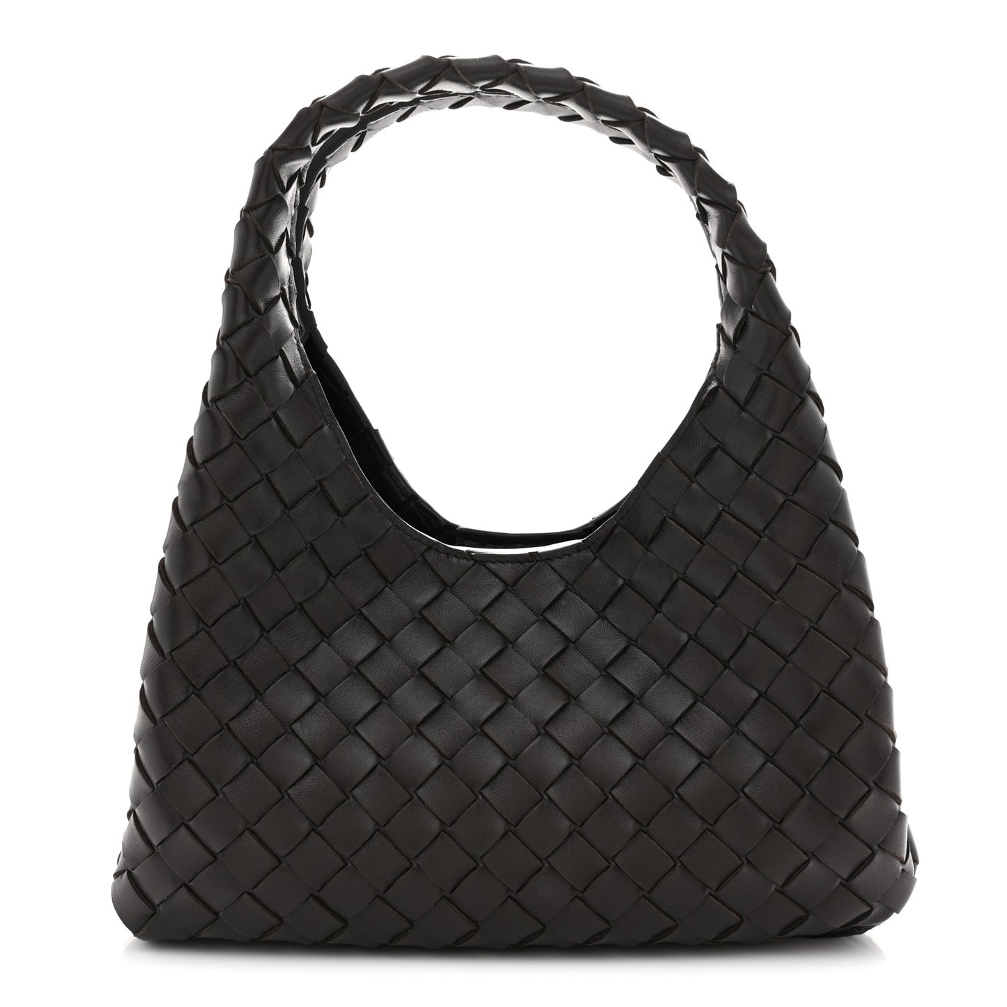 Nappa Intrecciato Small Campana Shoulder Bag Fondant