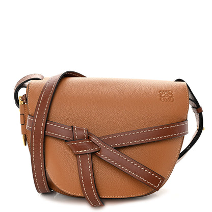 Loewe Grained Calfskin Small Gate Crossbody Bag Caramel Pecan 1 of 10