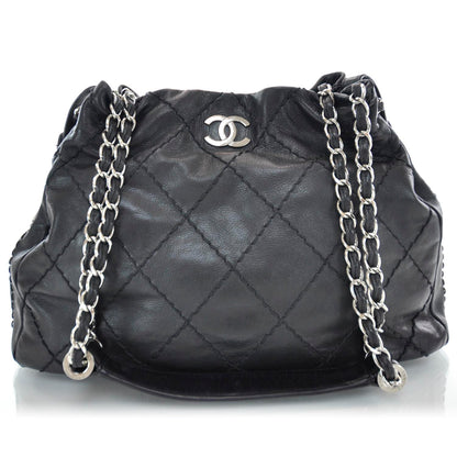 Chanel Lambskin Expandable Stitched Tote Black 1 of 11