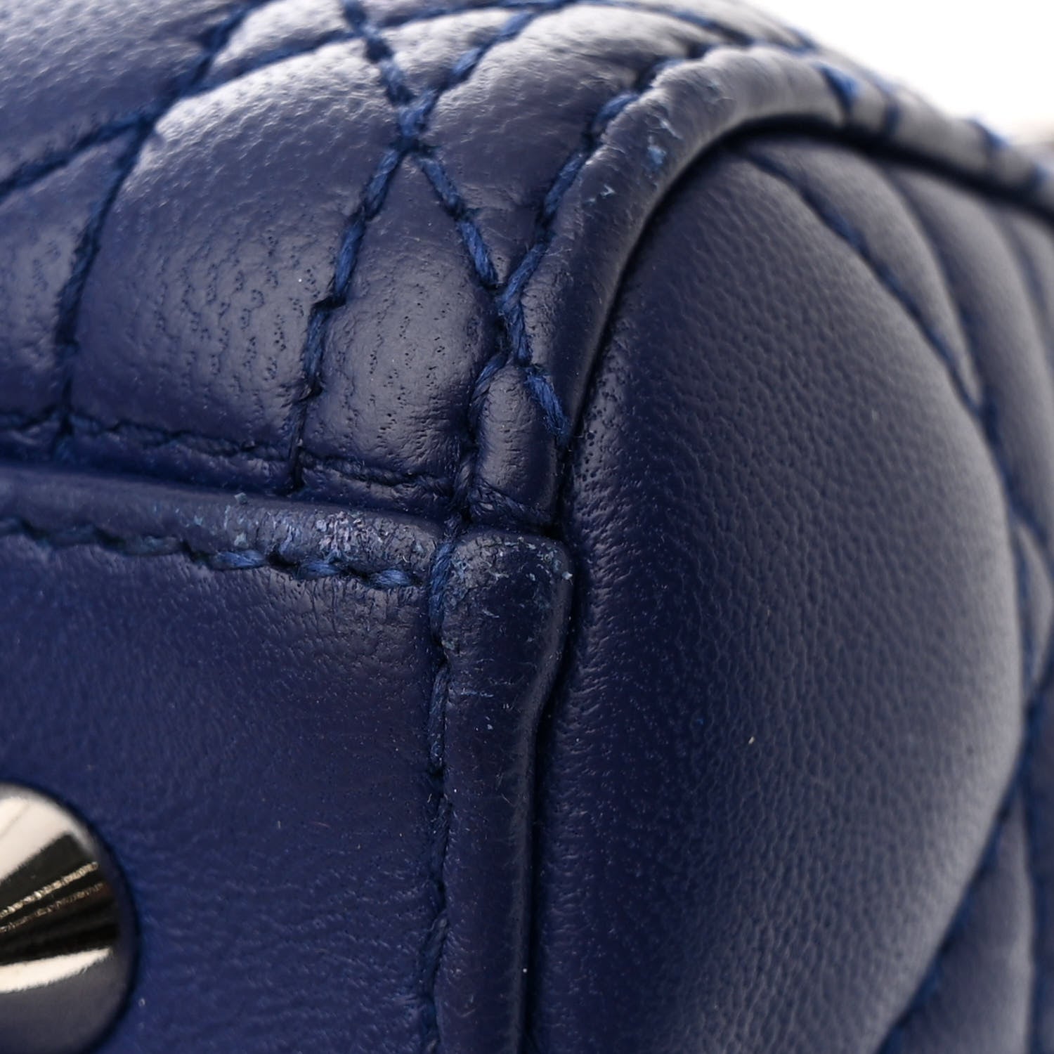 Christian Dior Lambskin Cannage Medium Lady Dior Blue 11 of 11