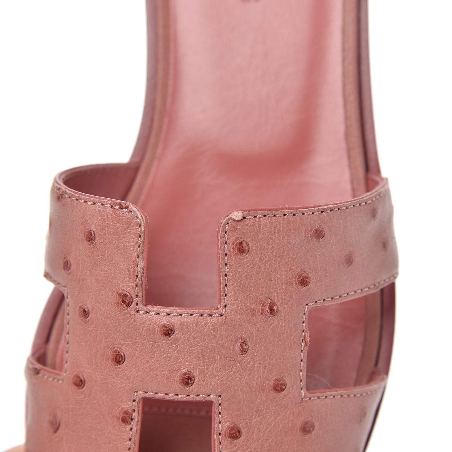 Ostrich Oran Sandals 36.5 Terre Cuite