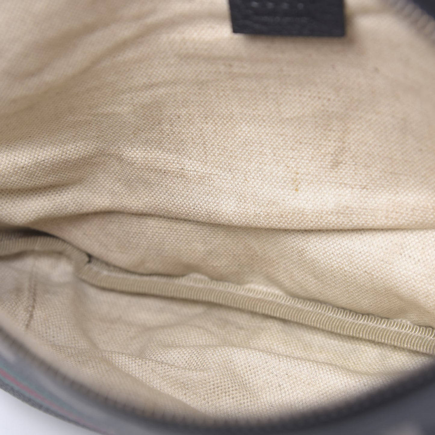 Grained Calfskin Logo Belt Bag Black