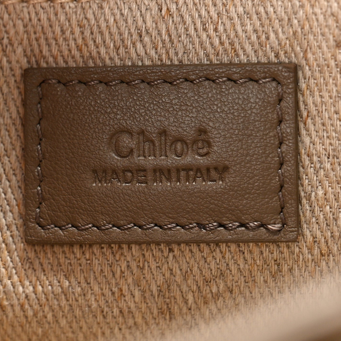 Calfskin Mini Woody Ribbon Tote Army Green