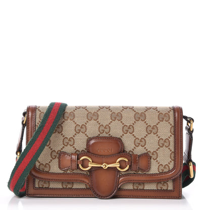 Gucci Monogram Lady Web Convertible Wallet Beige Cuir 1 of 7