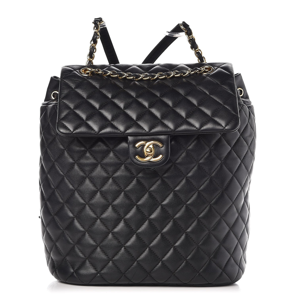 Chanel Lambskin Quilted Large Urban Spirit Backpack Black 1 of 9