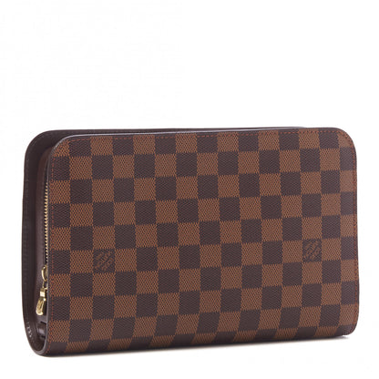Louis Vuitton Damier Ebene Pochette Saint Louis Clutch 3 of 8