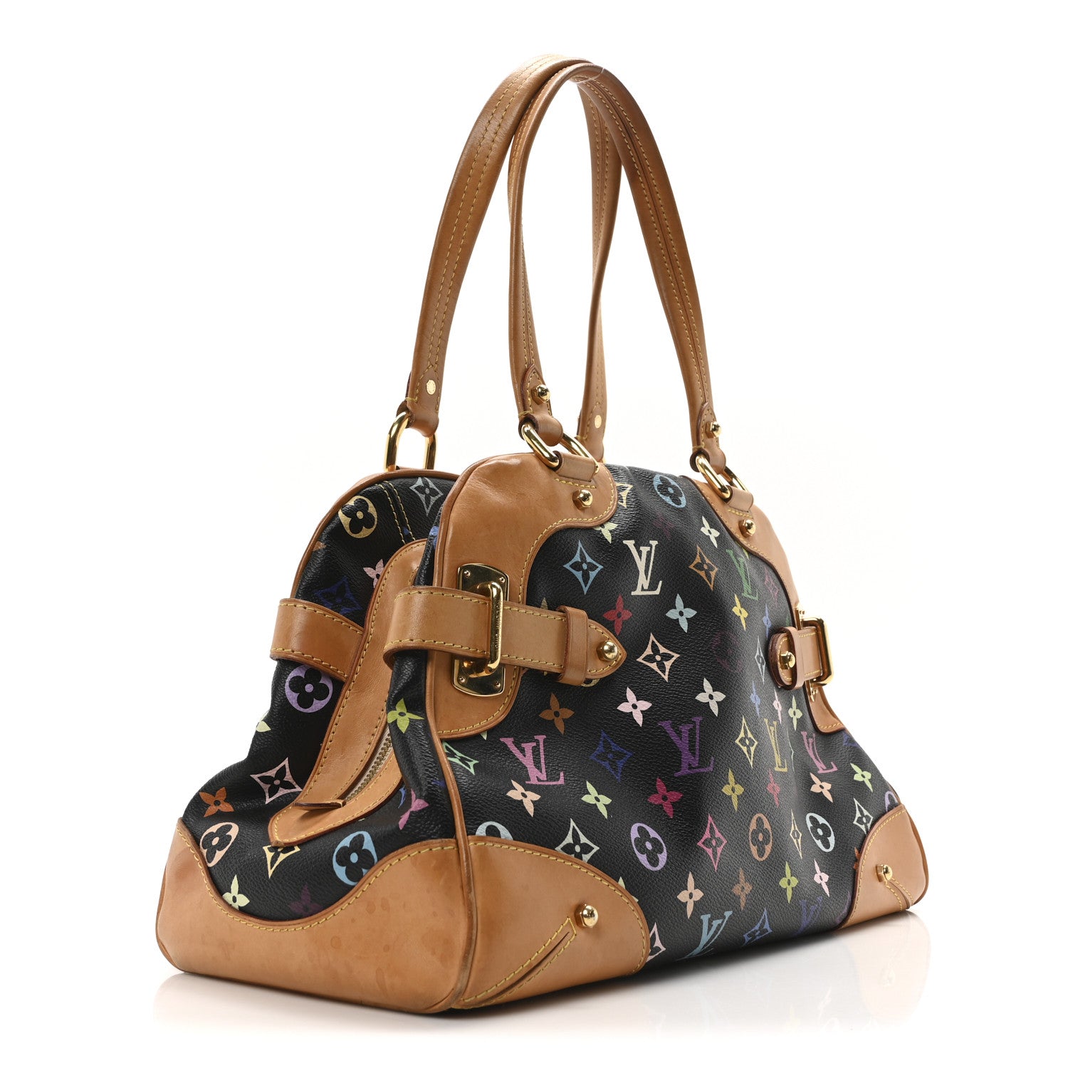 Louis Vuitton Monogram Multicolor Claudia Black 3 of 9