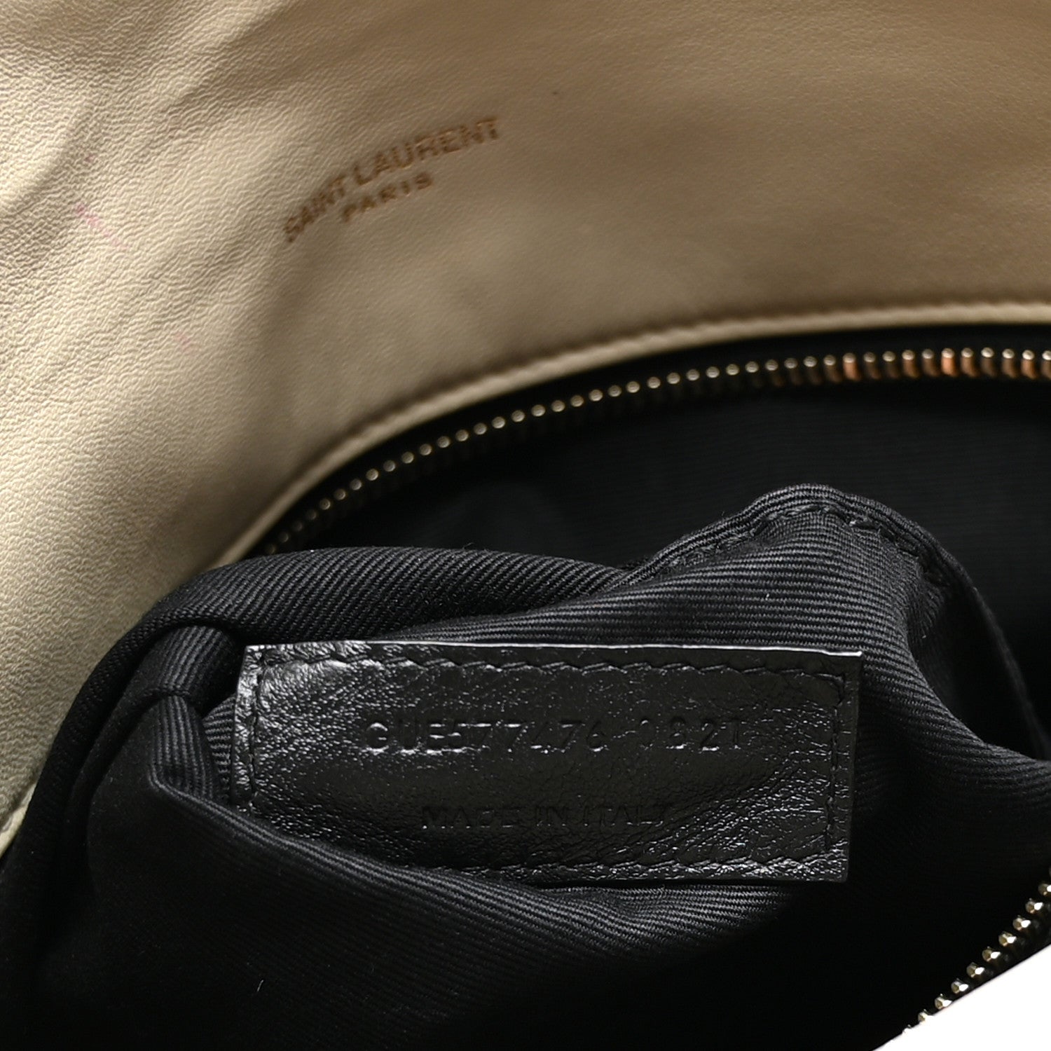 Saint Laurent Lambskin Quilted Small Loulou Puffer Monogram Chain Satchel Crema Soft 7 of 13