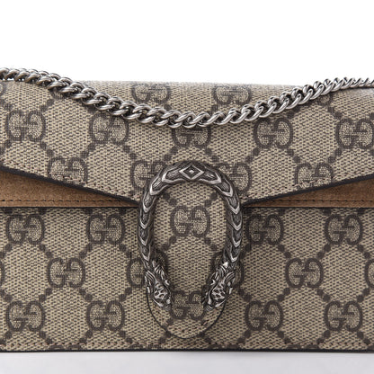 Gucci GG Supreme Monogram Super Mini Dionysus Shoulder Bag Taupe 9 of 12