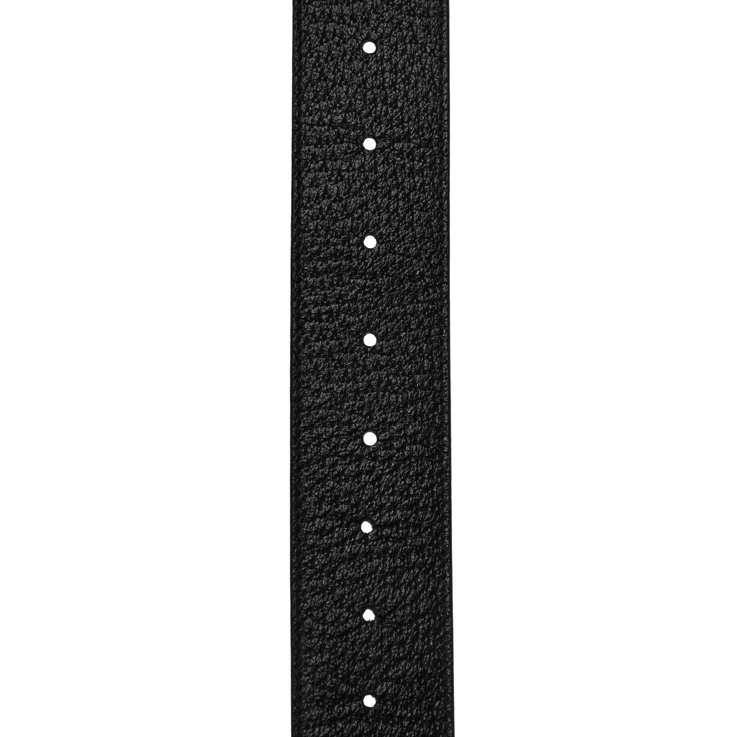 Gucci Textured Dollar Calfskin Nickel Double G 40mm Belt 90 36 Black 4 of 4