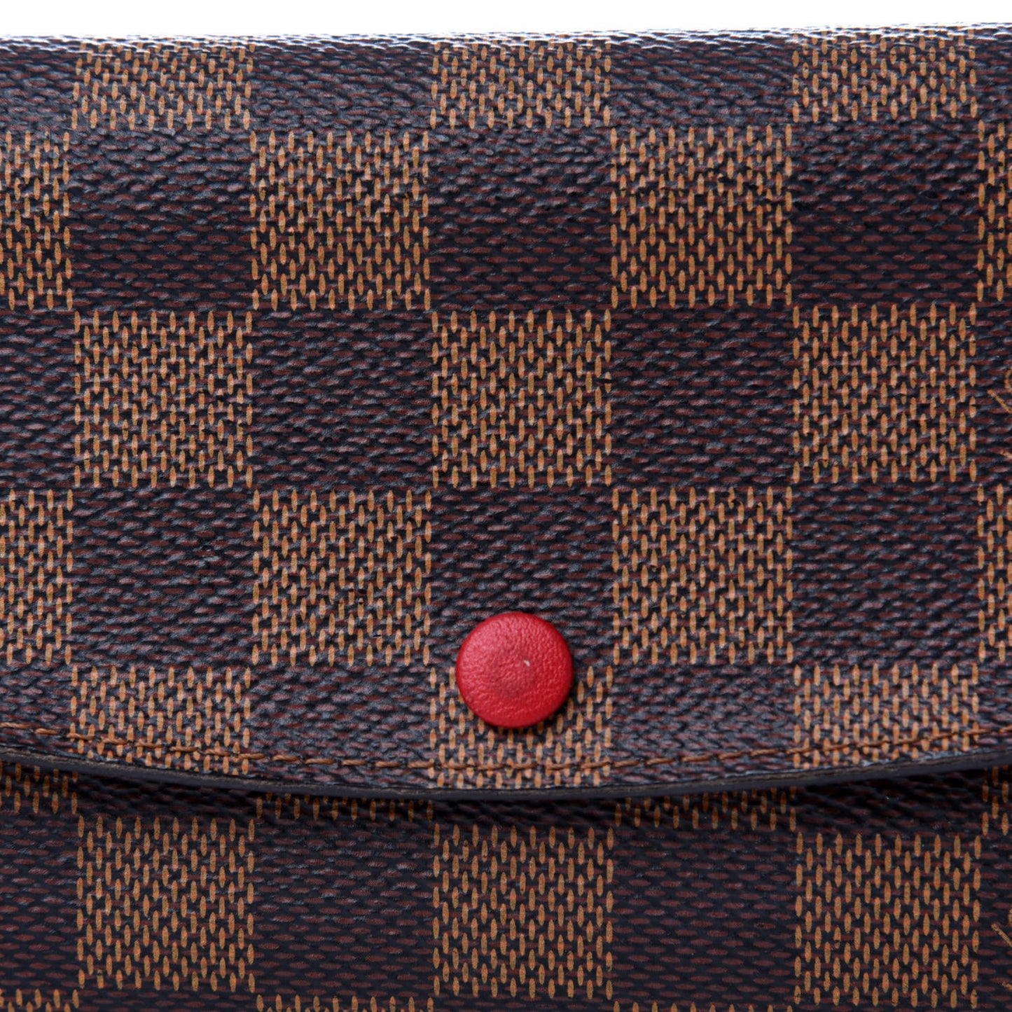 Damier Ebene Emilie Wallet Red