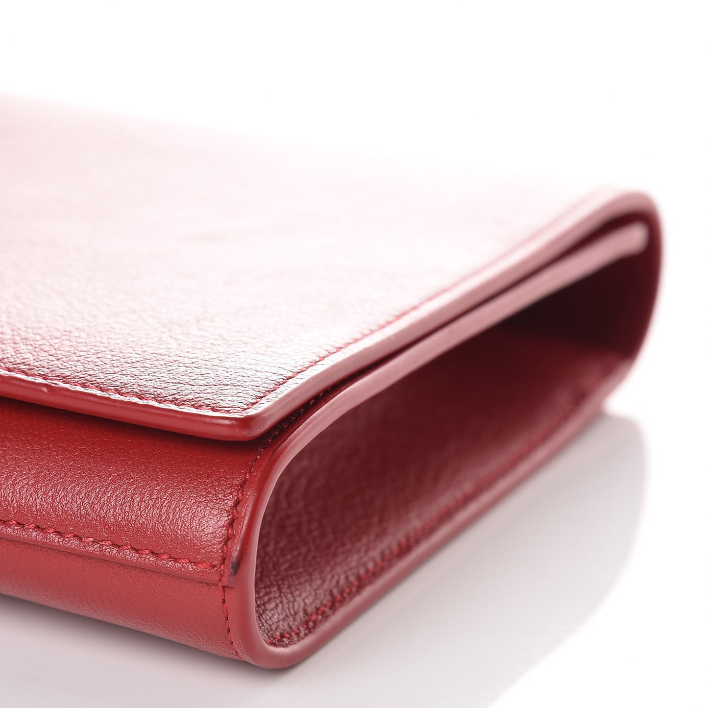 Calfskin Monogram Large Belle De Jour Clutch Red