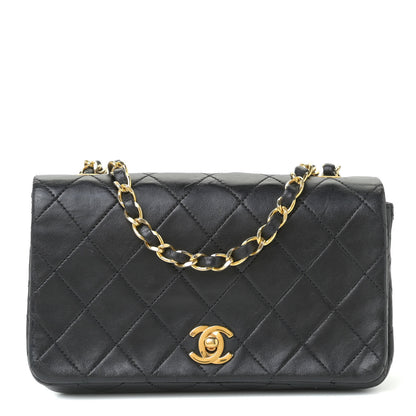 Chanel Lambskin Quilted Mini Flap Black 1 of 14