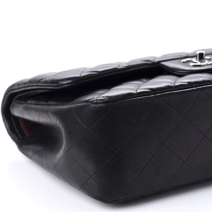 Chanel Lambskin Quilted Jumbo Double Flap Black 7 of 14