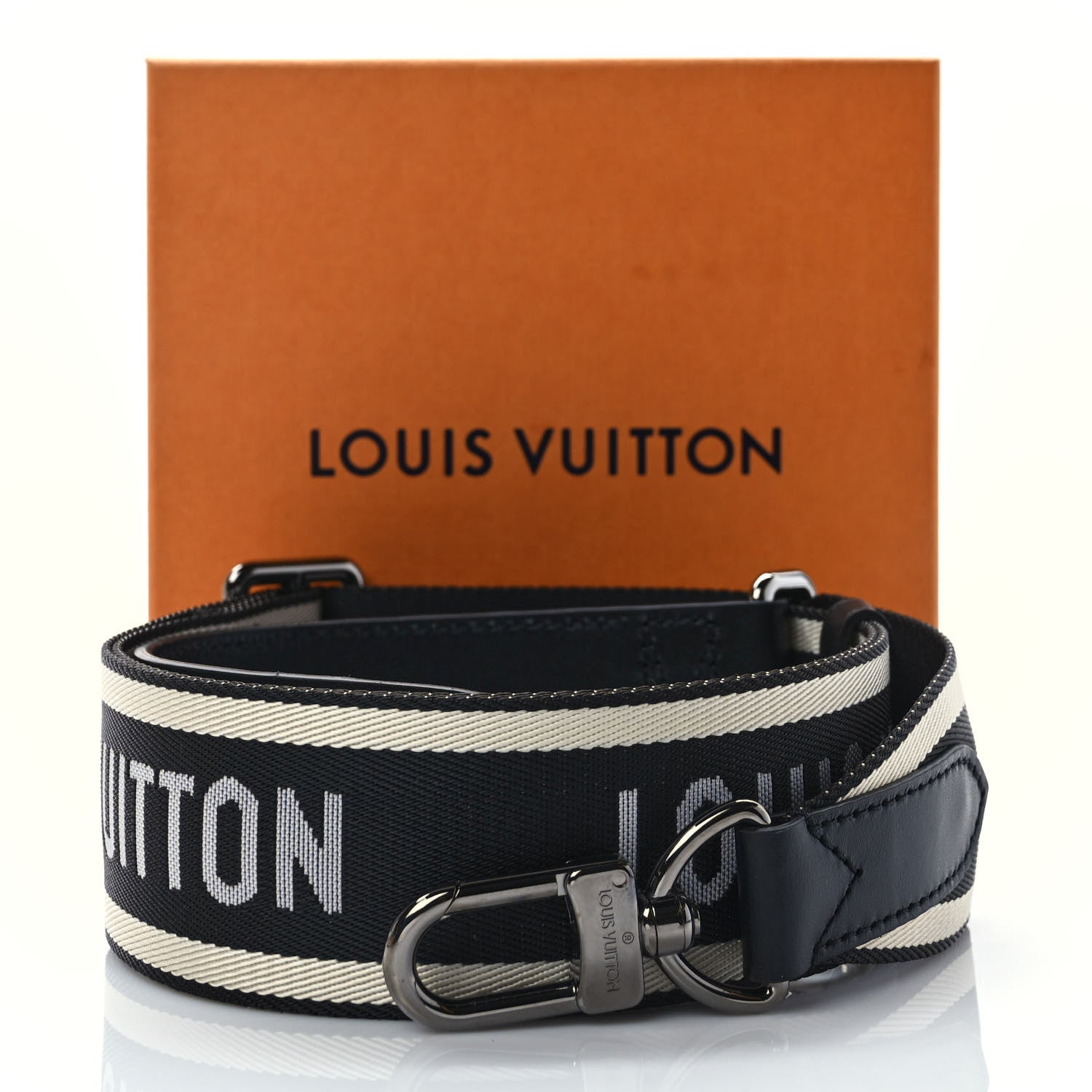 Louis Vuitton Monogram Multi Pochette Accessories Shoulder Strap Black Ivory 6 of 6