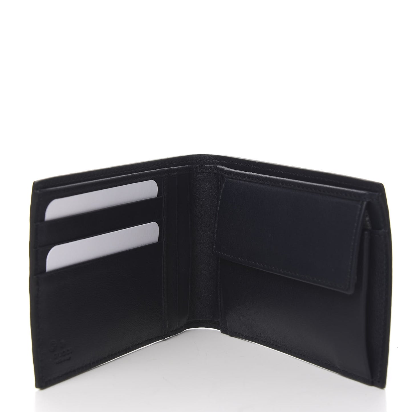 Microguccissima Bi-Fold Wallet Navy Blue