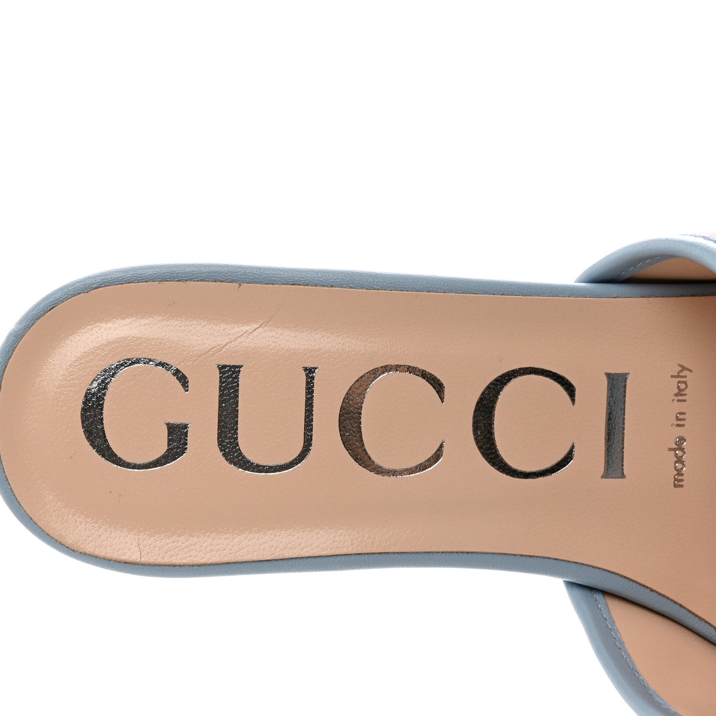 Nappa Matelasse Diagonal GG Marmont Flat Slide Sandals 37 Multicolor Pastel