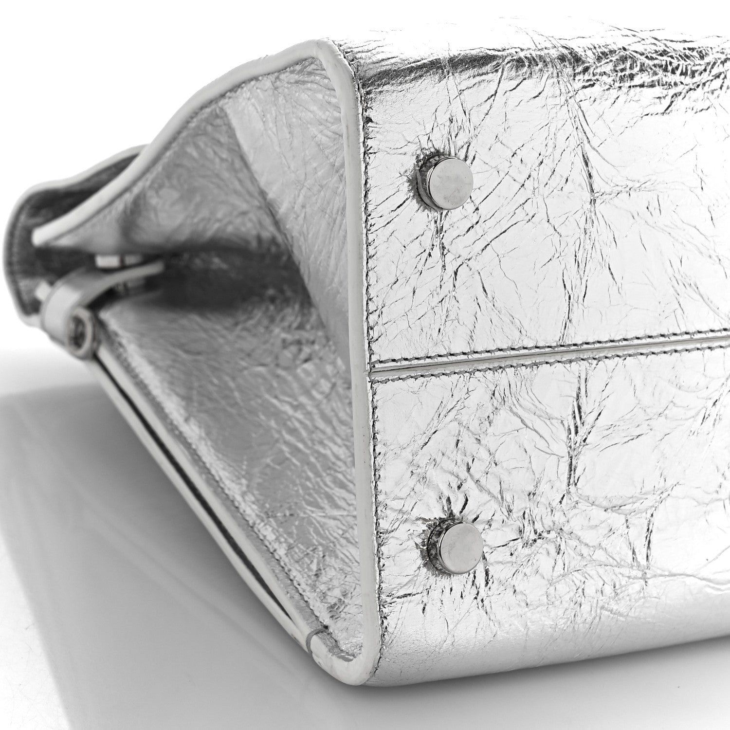 Christian Dior Metallic Calfskin Medium Diorever Flap Silver 7 of 8